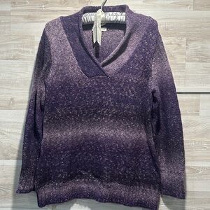 Purple Gradient Sweater